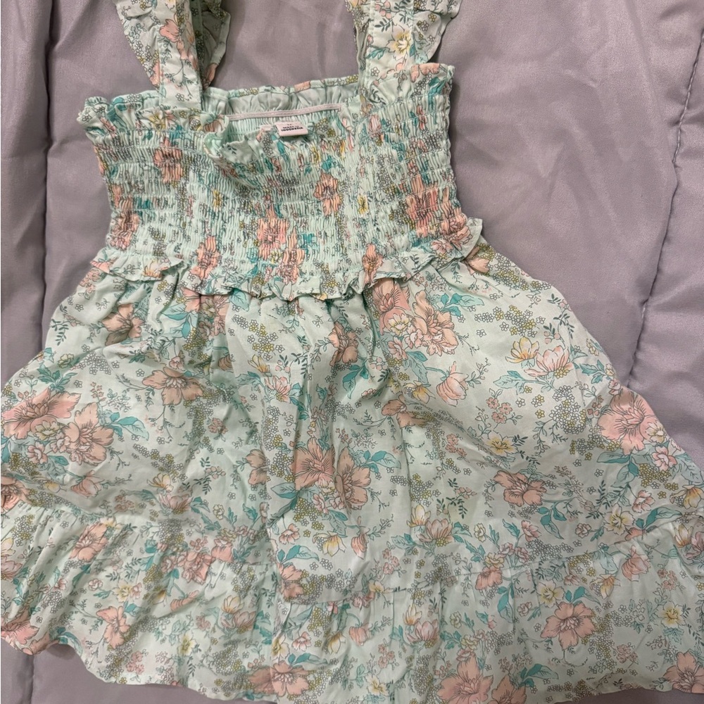 Floral Janie and Jack Smocked Dress